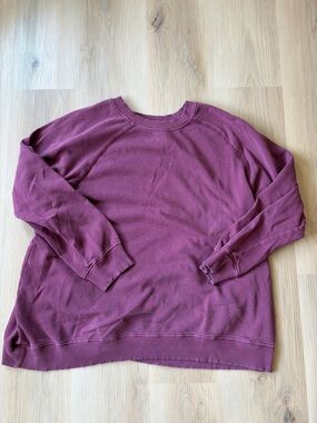 Dip - Women’s Casual Crewneck Sweatshirt in Mauve - 1X